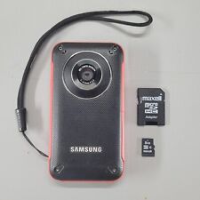 Samsung HMX-W300 Black Red Camcorder Waterproof Shockproof Dustproof w/ SD CARD for sale  Shipping to South Africa