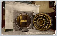 Portland Oregon~Security Safe Deposit Company Interior~Huge Round Door 1913 PC for sale  Shipping to South Africa