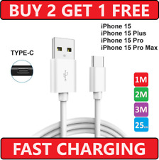 For Apple iPhone 15 Pro Plus Max USB Type C Charging Cable Phone Charger Long for sale  Shipping to South Africa