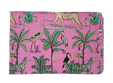 Funda de cama de algodón hecha a mano india, colcha Kantha, colcha, manta comprar usado  Enviando para Brazil