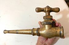 very rare large antique 1800's brass fire nozzle hose fighter standpipe spigot  for sale  Shipping to United Kingdom