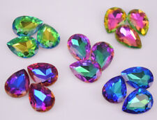 50 pcs Crystal Glass Rhinestones Tear drop Color Faceted Beads Jewelrys DIY for sale  Shipping to South Africa