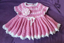 Crochet baby dress for sale  WREXHAM