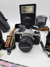 Usado, Cámara fotográfica Pentax ME Super 35 mm SLR con 3 lentes, flash, filtros adicionales, estuches, segunda mano  Embacar hacia Argentina