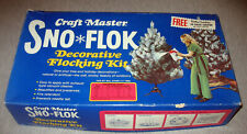 Vintage Craft Master Sno Flok Flocking Kit for 5 ft. Tree & Christmas Decor for sale  Shipping to South Africa