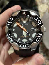 Relógio Citizen Eco-Drive masculino Promaster calendário orca mergulho preto 46 mm BN0230-04E comprar usado  Enviando para Brazil