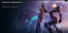 Usado, Original Championship Riven EUW league of legends account. 360 skins, all champs segunda mano  Embacar hacia Argentina