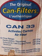"Original Can-Filters Lata 33 filtro de aire carbón activado para Can-Fan 4"" HO & 6""  segunda mano  Embacar hacia Argentina