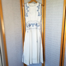 Zara white embroidered for sale  Shipping to Ireland