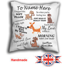 Personalised dog cushion for sale  WISBECH