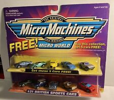 Micro Machines #21 British Sports Cars NMIP + 5 carros bônus 1998 Jaguar Aston RX7, usado comprar usado  Enviando para Brazil