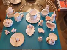 Vintage Avon Ceramic Bunny Collection, 1980's Set, Excellent Condition, 17 Piece for sale  Shipping to South Africa