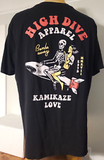 Camiseta masculina manga curta KAMIKAZE LOVE XXL 2XL preta comprar usado  Enviando para Brazil