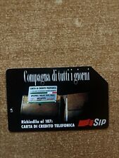 Scheda carta telefonica usato  Fiumicino