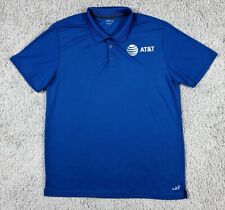 Camisa polo masculina manga curta gola azul AT&T uniforme de funcionário GG comprar usado  Enviando para Brazil