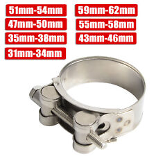 Universal 31mm-62mm Motorcycles Stainless Steel Exhaust Muffler Clamp Kit for sale  Shipping to South Africa