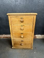 Antique Vintage Pine Chest Of Drawers Tall Boy Bedside Drawers  for sale  Shipping to South Africa