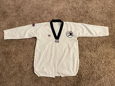 Camisa Uniforme Blanca Adidas World Taekwondo Federation 4 (180 cm) Parche de Corea segunda mano  Embacar hacia Mexico