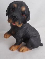 Escultura de cachorro ROTTWEILER com estátua estatueta de língua para fora 4" A x 2-1/2" L comprar usado  Enviando para Brazil