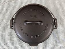 GRISWOLD #8 CAST IRON DUTCH OVEN P/N 833 LARGE BLOCK LOGO WITH TRIVET, used for sale  Shipping to South Africa