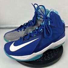 Usado, Nike Air Max Hombres 9 Zapatos Tartamudeo Paso 2 Azul Gris Blanco Baloncesto Top Alto segunda mano  Embacar hacia Argentina