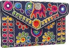 Rajasthani Jaipuri Art Sling Bag Foldover Clutch Purse Quality Checked, used for sale  Shipping to South Africa
