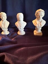 Conjunto de 3 estátuas busto vintage Halbe Composers - Beethoven/Bach/Chopin comprar usado  Enviando para Brazil