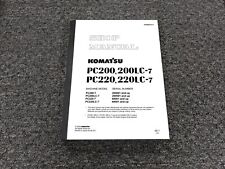 Komatsu PC200-7 Escavadeira Hidráulica Loja Manual de Serviço de Reparo SN 200001-Up comprar usado  Enviando para Brazil