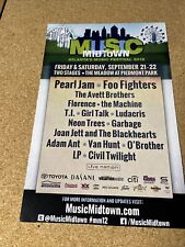 Pôster 2012 Atlanta Midtown Music Festival Pearl Jam Foo Fighters Avett Brothers comprar usado  Enviando para Brazil