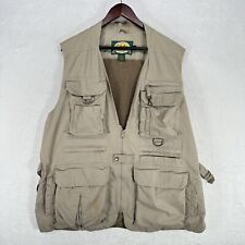 Cabelas Vest Safari Series Mens XL Beige Sleeveless Vented Jacket Hunt Fish for sale  Shipping to South Africa