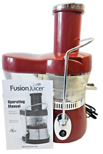 Tristar Products Fusion Juicer Red Model MT-1020-1 Tested Working Complete for sale  Shipping to South Africa