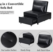 black leather sleeper sofa for sale  Miami
