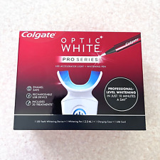 Kit de clareamento dental Colgate Optic White Pro Series LED dispositivo luz cofre esmalte, usado comprar usado  Enviando para Brazil