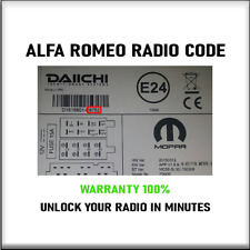 ALFA CÓDIGO DE RÁDIO FIAT LANCIA DESBLOQUEIO ESTÉREO BOSCH BLAUPUNKT CONTINENTAL 10 SERVIÇO, usado comprar usado  Enviando para Brazil