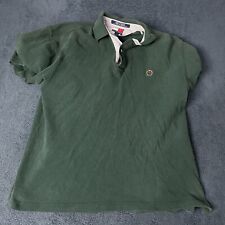 Camisa polo masculina Tommy Hilfiger tamanho S logotipo crista verde gráfico manga curta acampamento comprar usado  Enviando para Brazil