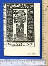 1887 página parcial AD~RUSSIA CEMENT CO. GLOUCESTER, MASSA. COLA LÍQUIDA LEPAGE’S comprar usado  Enviando para Brazil