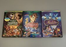 3 DVDs de platina Disney Peter Pan, Jungle Book, Aladdin com capas comprar usado  Enviando para Brazil