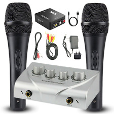 Pré-amplificador de microfone eco mixer de som karaokê 2 microfones para sistema de home theater comprar usado  Enviando para Brazil