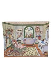 Cottage or Victorian Bath Lithograph 8 X 10 Inch Print By Erin Dertner for sale  Shipping to South Africa