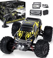 Usado, Carro de controle remoto Laegendary Sonic 4x4, 1:16, motor escovado, até 25 mph - preto/amarelo - comprar usado  Enviando para Brazil