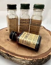 Used, Lot of 4 Antique Homeopathic￼ Pharmacy Bottles From New York, Philadelphia for sale  Shipping to Canada