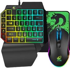 Combo teclado y raton para ps4 Xbox One PC computadora gamer teclado de una mano segunda mano  Embacar hacia Argentina