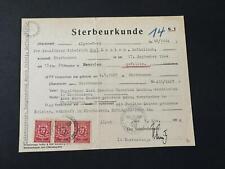 Sterbeurkunde 1944 alpen gebraucht kaufen  Deutschland
