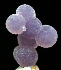 Espécimen de ágata de uva racimo de cristal calcedonia mineral indonesia con tarjeta de identificación segunda mano  Embacar hacia Mexico