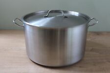 Extra Large Stainless Steel 36cm Round Casserole Roasting Dish Pot With Lid. for sale  Shipping to South Africa