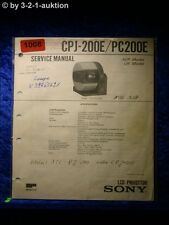Usado, Projetor LCD Sony Service Manual Cpj 200E/PC200E (#1008) comprar usado  Enviando para Brazil