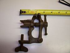 Vintage Small Mini Cast Iron Vise with Small Anvil on Clamp End for sale  Shipping to South Africa