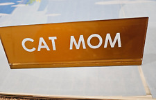 Placa de mesa decoração escritório "CAT MOM", usado comprar usado  Enviando para Brazil