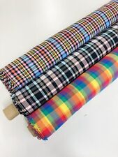Plaid fabric poly for sale  Shipping to Ireland