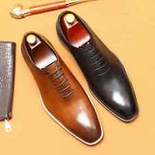 Sapatos oxfords sociais masculinos formais feitos à mão elegante preto casamento sapatos masculinos, usado comprar usado  Enviando para Brazil